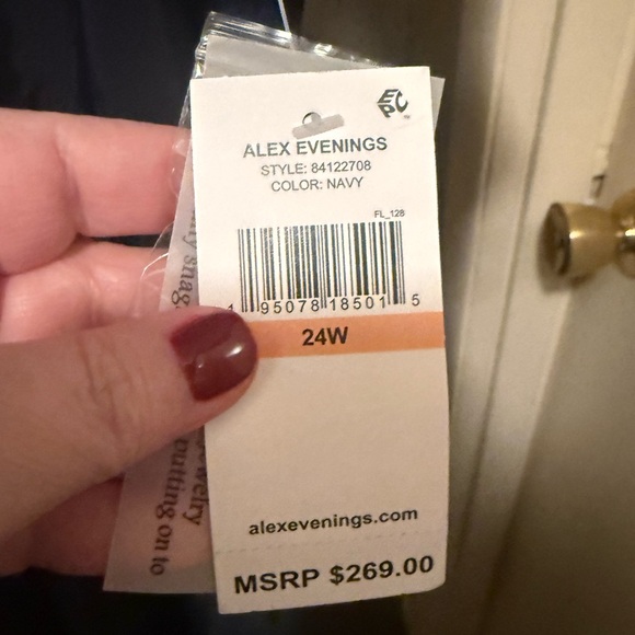 Alex Evenings Midnight Blue Dress - Picture 5 of 11